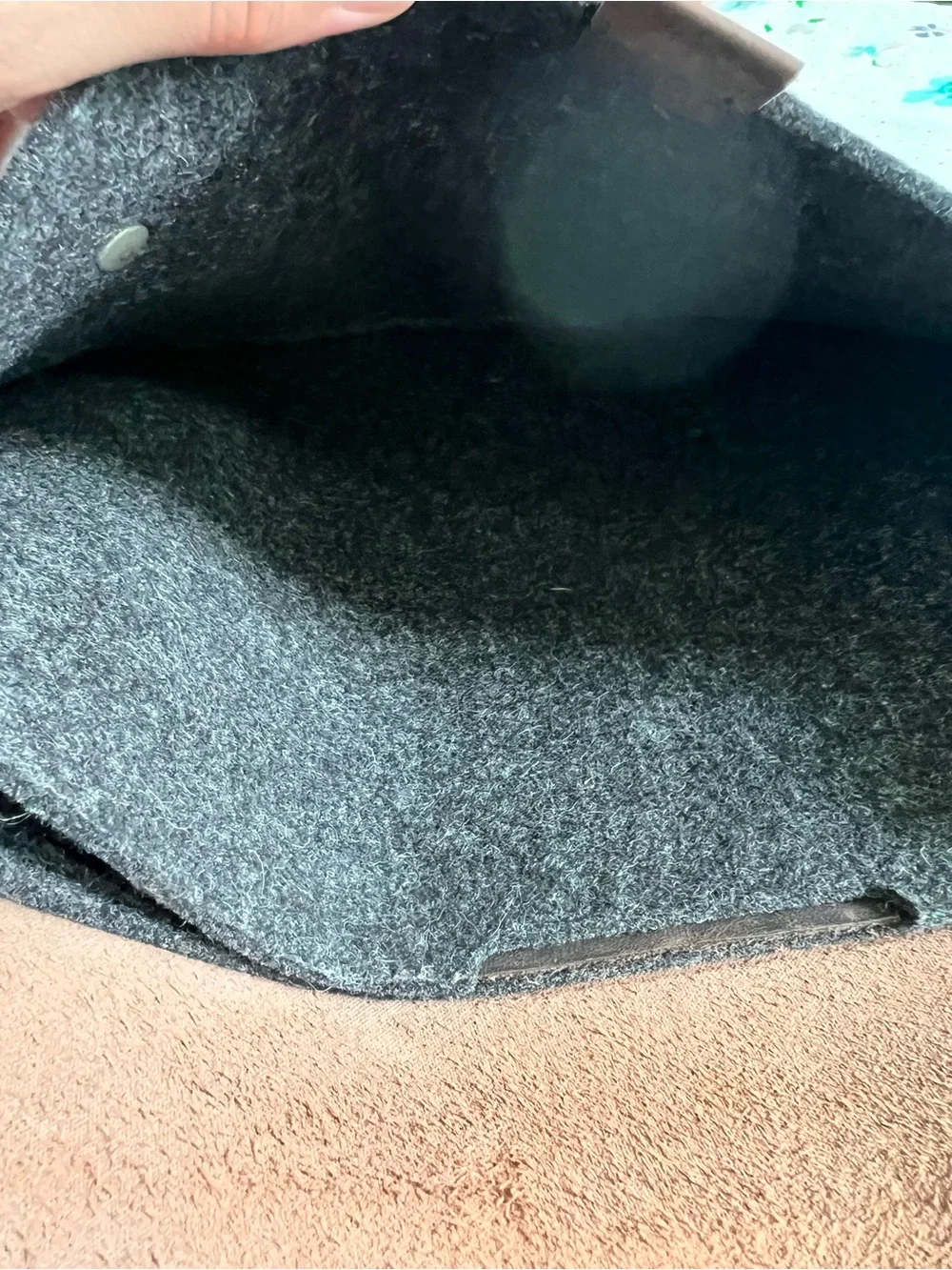 City Sheep 100% Wool Felt & Leather Laptop Sleeve